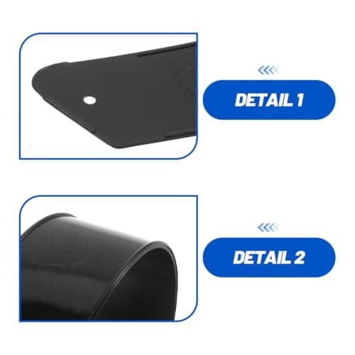 Adjustable Pushchair Footrest Replacement, Black Silicone — view 3
