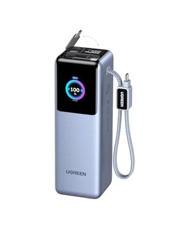 UGREEN Nexode 200W 25000mAh Power Bank Smart Display and Retractable Cable