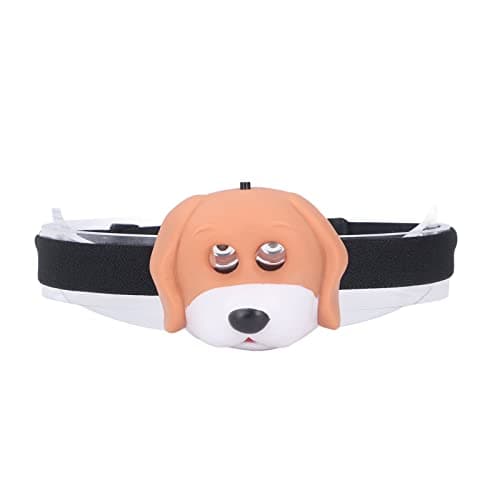 Gucagle Cartoon LED Headlight Cute Dog Animal Headlamp with 2 Modes