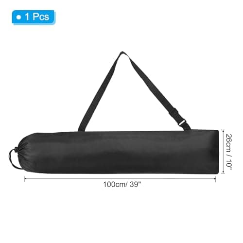 PATIKIL 38x10 Inch Camp Chair Replacement Bag, Nylon Folding Camping Chair Carry Bag Tripod Case with Handle for Outdoor Camping, Black — view 2