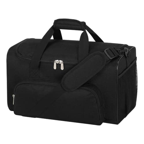 ZZY 25L Small Gym Duffle Bag, 17 inch, Black