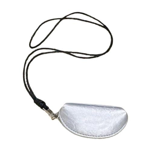 Compact Neck Wallet with Waterproof PU, Silver