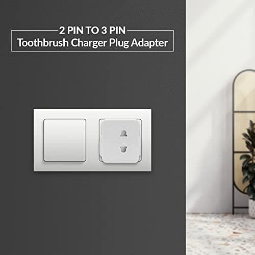Heavy Duty UK 1A Electric Shaver/Toothbrush Charger Plug Adapter. 2 Pin To 3 Pin Razor Shaver Adaptor Plug Universal Plug Adaptor (1) — view 3