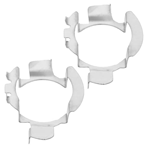 GRADENEVE 2pcs Car Bulb Adapter Iron Retainer Clip for LED Headlight