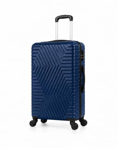 28" Lightweight Hard Shell Suitcase, ABS+PC, 4 Spinner Wheels, Built-in Lock, Travel Trolley Case, 75x47x30 cm