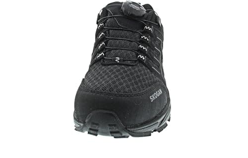 SKOGAN Skallas Outdoor Hiking Shoe Black with Screw Lock Breathable, black, 8 UK — view 4