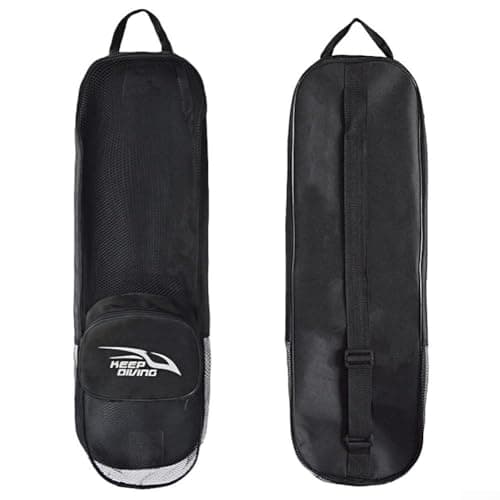 Hasaller Dive Bag Mesh Snorkel Gear Bags Extra Large Beach Duffle Bag for Diving Snorkeling Gear Swimming Mesh Bags with Shoulder Strap for Scuba Diving Snorkel Fins Flippers Black — view 2