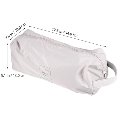 Sosoport Travel Shoe Bag Portable Foldable Polyester Shoe Pouch Khaki for Travel Sports 2- of Slippers — view 2