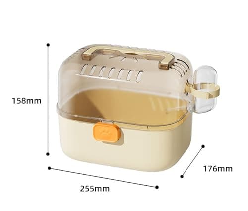 Hamster Carrier Travel Cage with Water Bottle for Golden & Dwarf Hamsters — view 4