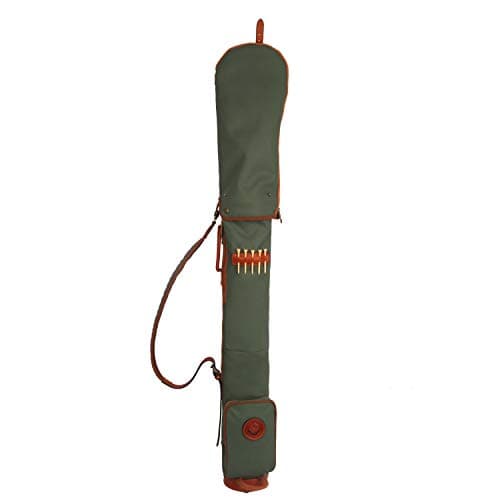 TOURBON Waterproof Canvas Course Training Practice Golf Club Carry Bag Travel Case With Soft Padded Shoulder Strap (Golf Bag TB904CA-Green) — view 4