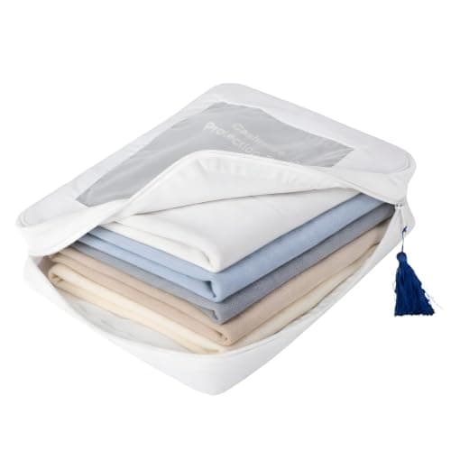 The Cashmere Choice Cashmere Storage Bags – 100% Cotton Breathable Garment Bag – XL