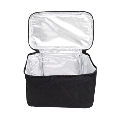 Insulated Cooler Bag Leakproof for Travel Office Road Trips Black 30 X 15 X 20 Cm — view 5
