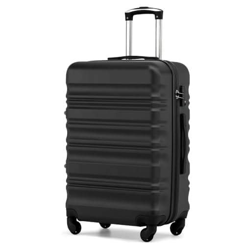 COOLIFE 24 Inch Medium Suitcase, Hard Shell Lightweight ABS+PC Luggage
