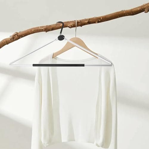 Travel Folding Hanger Portable Aluminium Wire Space Saving — view 5