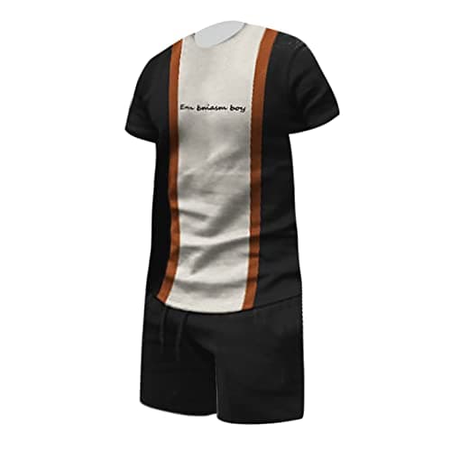 Mens Beach Shorts and Shirts Sets 2 Piece Casual Athletic Jogging Outfits Short/Long Sleeve Track Suits for Men Set Travel Outfits Luxury Embroidered Suit — view 3
