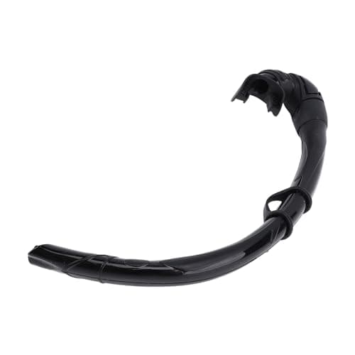 Omquot Silicone Foldable Snorkel Durable Wet Breathing Tube for Swimming and Diving Training (Black)