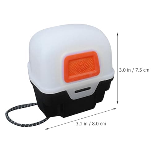 HOMOBABE Portable White Headlight Storage Box for Camping – Small Reusable Plastic Headlamp Container Anti-Scratch Design, Convenient Survival Headlight Case for Outdoor Hiking and Travel — view 2