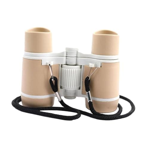 Ailan Mini Binoculars for Kids Baby Camping Lightweight Portable Kids Binoculars for Bird Watching and Outdoor Exploration Activities Compact for Pretend Bird Watching, Coffee Black, 8.8x11x4cm — view 5