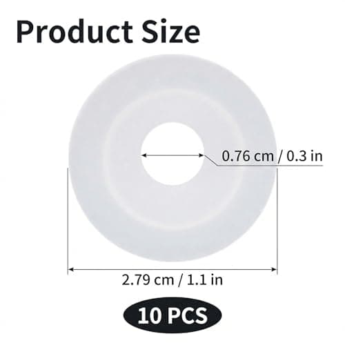 10 Pcs Bottle Seals,Silicone Bottle Seals,Water Bottles Tops Replacement Caps Reusable,Dust Proof Container,Lid Hole Straw Holes Rubber,Spill Protection,Milk Bottles Protectors for Travel,Leakproof — view 2