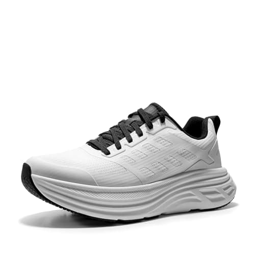 NORTIV 8 Women's Walking Shoes Running Tennis Sneakers,White,6.5