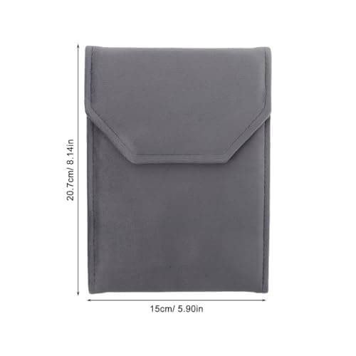 Abaodam Jewelry Storage Bag for Traveling Compact Jewelry Packing Bag Button Closure for Organizing Earrings Rings and Necklaces for Weekend Trips Daily Use — view 2