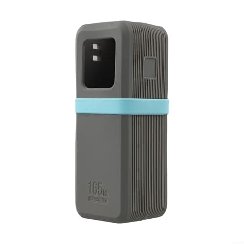 Silicone Case for UGREEN Nexode Power Bank 20000 mAh 165 W, Protective Case with Dust Protection and Screen Protection, Travel Case, Black (Grey)