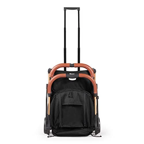 Lejoux™ Baby Pushchair Stroller– Lightweight Foldable Travel Buggy with 5-Point Harness, Adjustable Seat Back and Oversize Basket Folds with 1 Hand – Smooth Swivel Wheels Rain Cover (Pink) — view 3