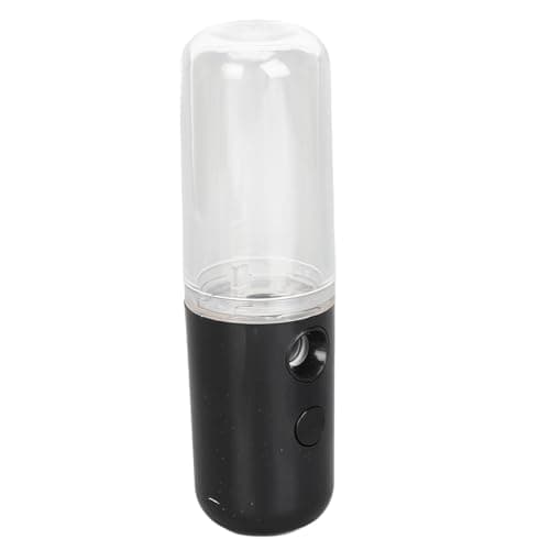 Stylebest Face Nano Mist Sprayer Portable Moisturizing Hydrator for Daily Hydration Compact Travel Size 50ml ABS (Black)