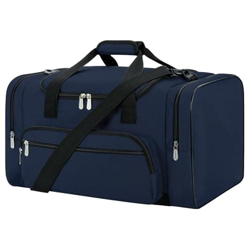 ZZY Gym Duffle Bag, 40L Sports Holdall, Navy Blue