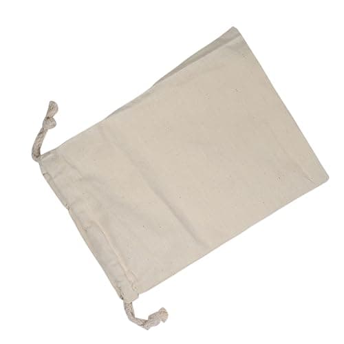 Rengue Small Canvas Laundry Bag, Laundry Bags Plain Cotton Washable Reusable Drawstring Storage Sack for Travel Sleeping Bag Linen Basket Liner Hamper Liner,10 * 12cm Small (30 * 40cm) — view 6