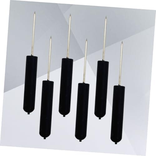 COHEALI 6 PCS Black Cylinder Head Push Pins for Travel Maps and Cork Bulletin Boards Lightweight Plastic Map Markers for Planning and Pinboard Use — view 4