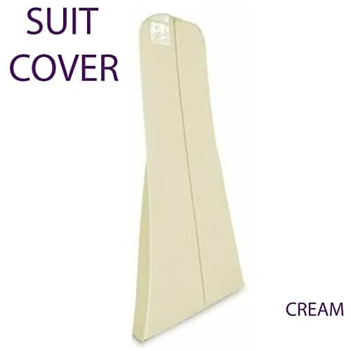 Pack OF 2 X CREAM 72"Breathable Wedding Long Dress Cover Suit Cover Prom Gown Garment Clothes Bag — view 2