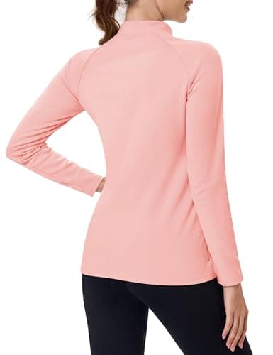 TACVASEN Base Layer Women Mock Neck Thermal Top Soft Women Thermal Top — view 2