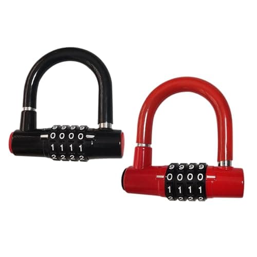 CAZSTYK High-Security Bike Chain U-lock, Alloy Steel Anti-Theft Combination Padlock for Travel & Camping Bike Box — view 4