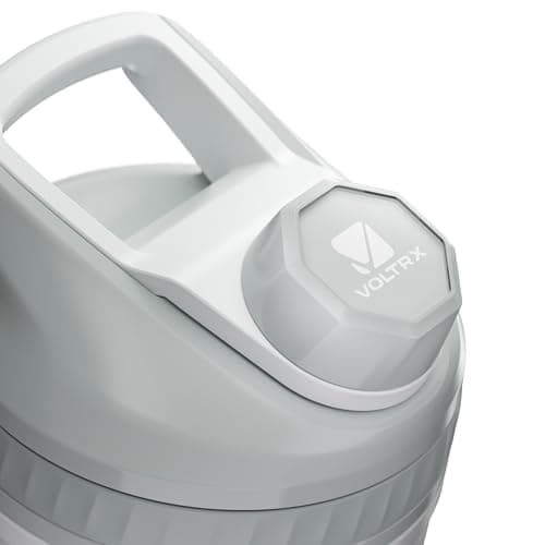 VOLTRX ChillMix Shaker Bottle Insulated Stainless Steel - USB C Rechargeable Electric Protein Shake Mixer, Shaker Cups for Protein Shakes and Meal Replacement, Ice White, 16 oz — view 2