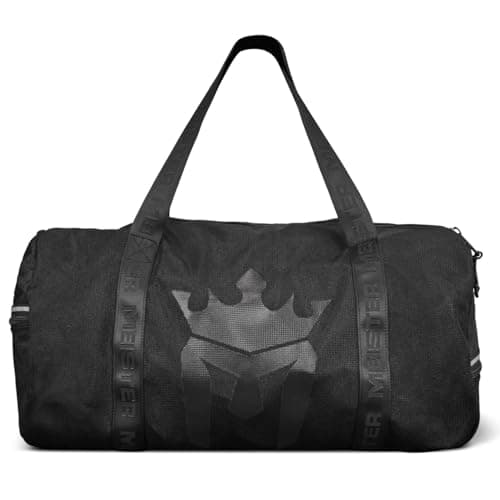 Meister Breathable Chain Mesh Duffel Gym Bag, V2.0 Black, Classic 22"x13"x13", Classic 22"x13"x13" — view 2