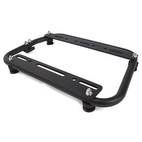 2024 Upgrade Pannier Rack Universal Motorcycle Side Box Bracket Motor E-Bike Side Luggage Boxes Steady Frame Kits Motorbike Rear Trunk Luggage Rack, Stainless Steel, Matte Black — view 5