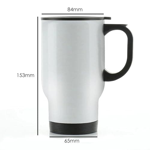 EKAM Personalised Travel Mug - Customise Stylish Initial with Name, 14oz Stainless Steel Insulated Travel Tea/Coffee Mug, Customised Gift for Valentine’s Day, Birthday, Christmas Day for Mom, Dad, Kid — view 6