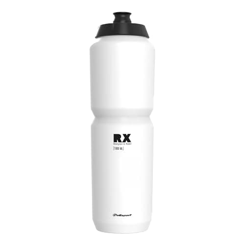 Polisport 8649100039 R 1000ml AMZ Multi-Sport Water Bottle, 1000ml Capacity, Ultra-Light, Extra Squeezable, Soft-Touch Tip, BPA-Free, Cycling, MTB & Sports Water Bottle, Color White