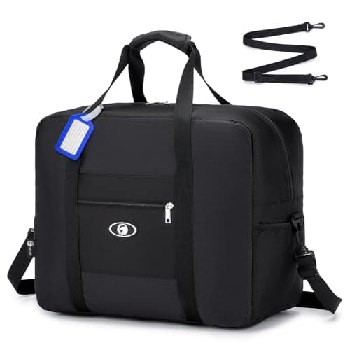 SPAHER Cabin Bag 45x36x20 Easyjet Tui Airways Foldable Travel Duffle Bag Carry-on Hand Luggage Small Under-seat Cabin Bag Lightweight Holdall Suitcase Handbag