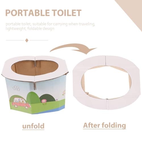 Portable Foldable Paper Toilet for Travel and Emergencies — view 3