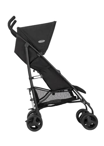 Graco EZLite, ultimate easy-to-use lightweight stroller at only 6.6kg for on-the-go families. Suitable from birth to approx. 3 years (15kg), Midnight fashion, Black — view 6