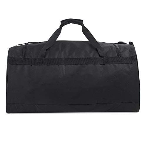 55 Litre Canvas Duffle Bags for Men & Women for Traveling, The Gym, and as Sports Equipment Bag/Organizer (Black Red) — view 5