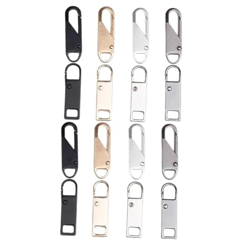 TOYANDONA 16pcs Detachable Zipper Head Zipper Pull Replacement Repair Kit for Jackets Luggage Quick Release