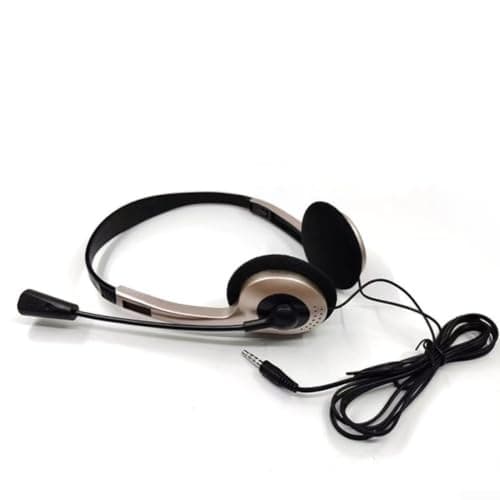 MoSundi Compact Over-Ear Headphones Wired with Mic(rose gold)