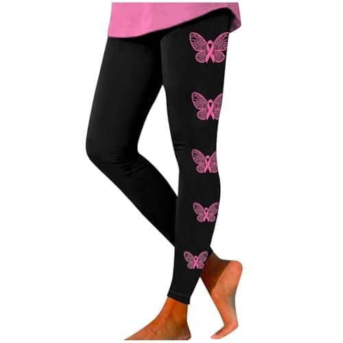 Organic Cotton Leggings for Girls and Women, Moisture-Wicking High Waist Yoga Pants with 4-Way Stretch, Soft Breathable Fabric for Activewear, Sports, and Daily Wear, Regular Size (Black,