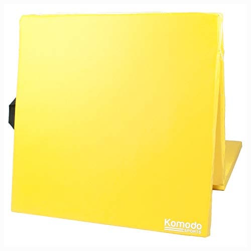 Komodo Tri Folding Yoga Mat 6ft Padded Pilates Floor (Yellow) — view 6