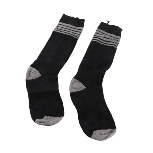 Headerbs Electric Heated Socks, Adjustable Bottom Heating Foot Warmers for Outdoor Travel Knitted Cotton Washable Battery Operated Thermal Socks 17.7in 2 Pack — view 3