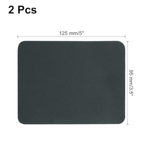 sourcing map 2 Pcs Self-Adhesive Repair Patches 9.5 x 12.5 cm Waterproof Twill Fabric Repair Patch Tape Washable Repair Patch Kit for Down Jackets Clothes Tents Umbrellas Bags, Dark Grey — view 2