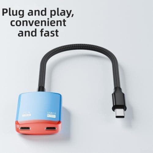 EcoLivzen AR Glasses Charging Adapter 8K@60Hz for Travel Use(Red+Blue) — view 3